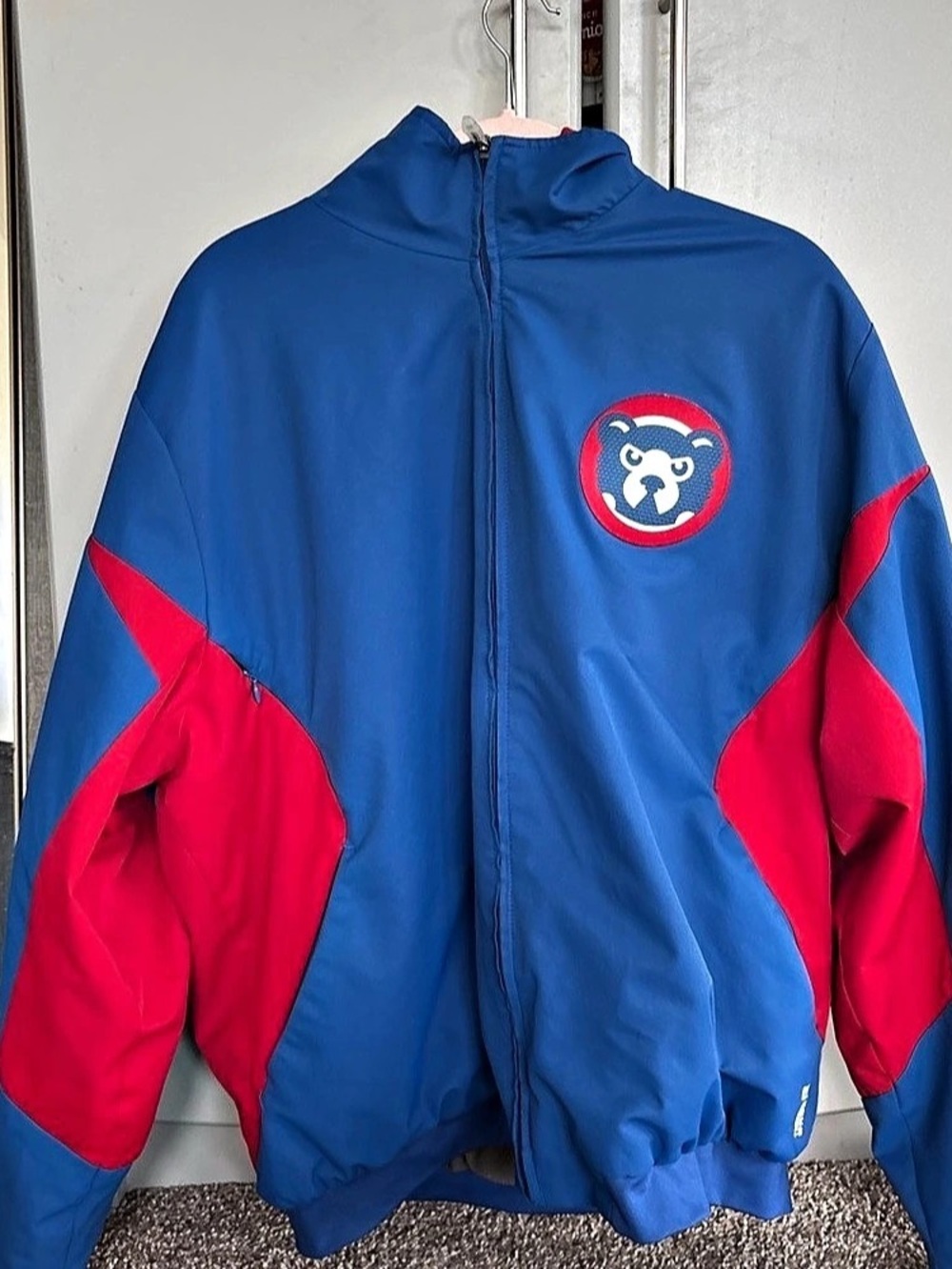 Cooperstown Collection Color Block Performance Jacket in Blue & Red